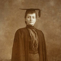 Portrait of Maud Wood Park in cap and gown, 1898., CC0, via Wikimedia Commons